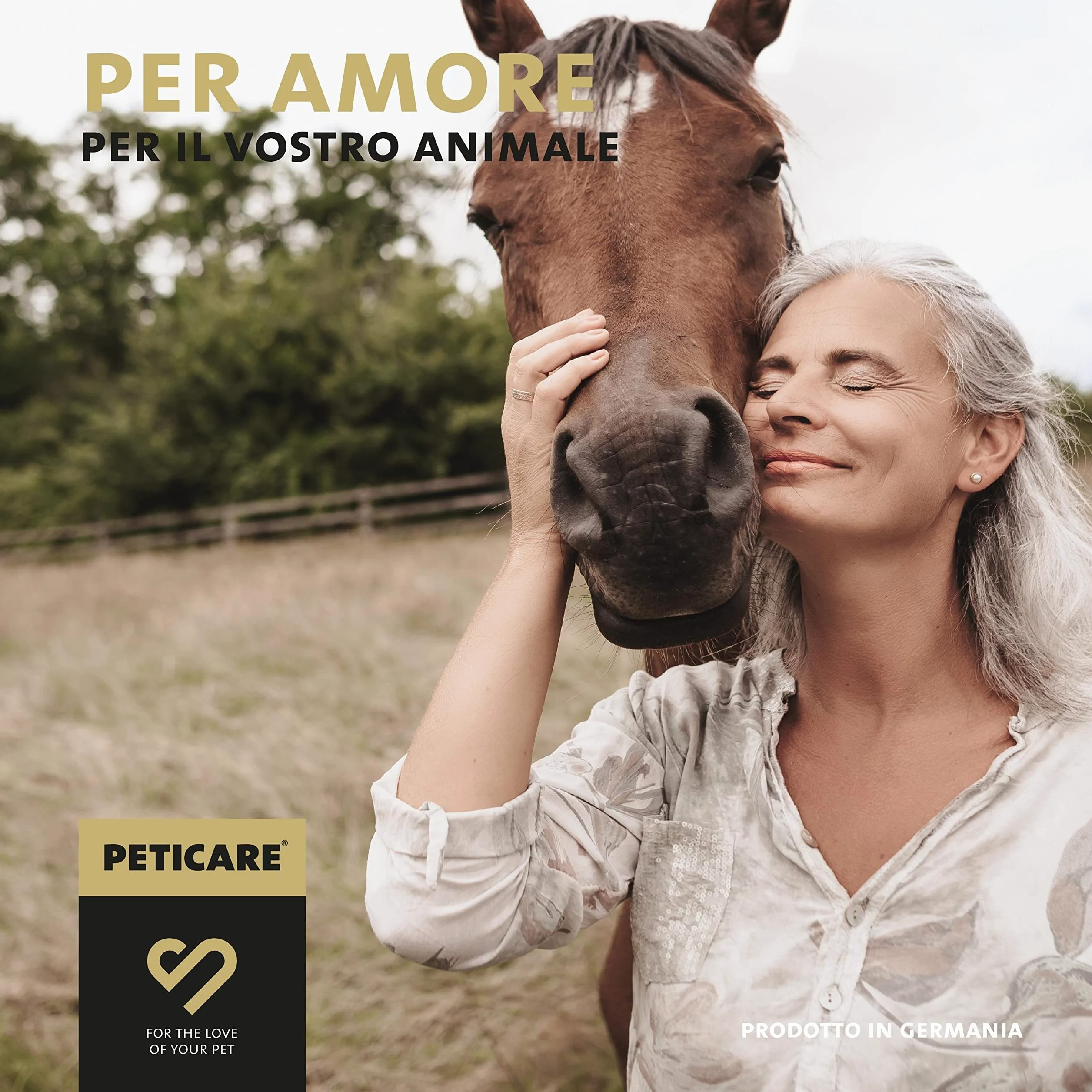 Peticare Nero Mosche Stop Cavallo Spray Anti Mosca Nera - Blocca Efficacemente, Difesa Contro Simulidi, Attivo Fino a 24 Ore, Prevenire Efficacemente Dermatite Estiva e Eczema - petAnimal Protect 2001