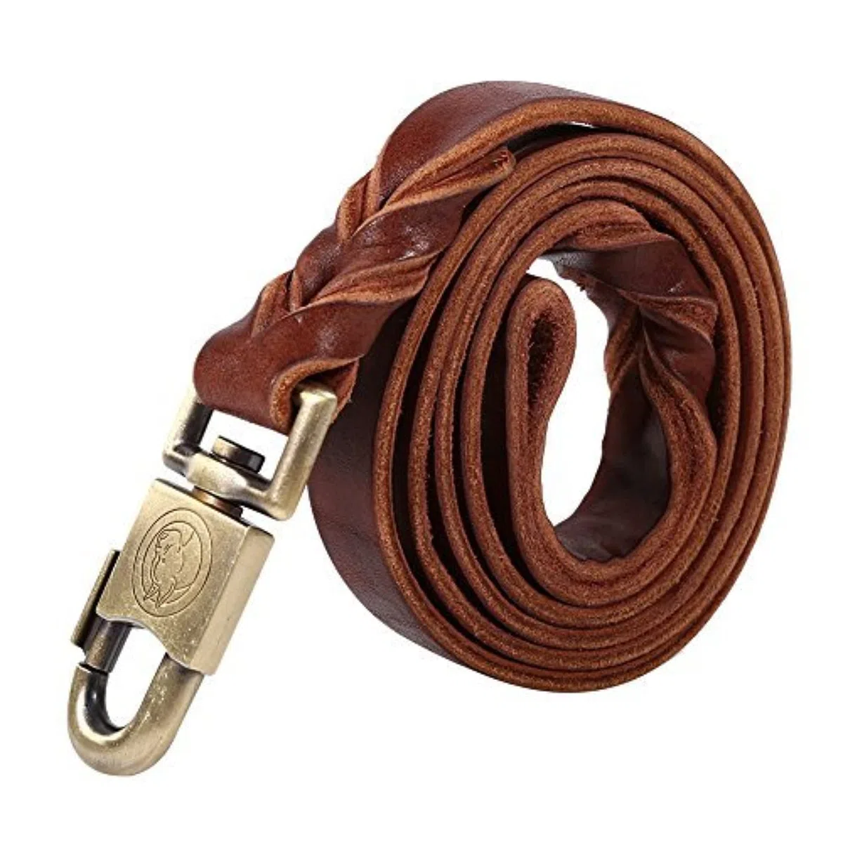 Guinzaglio del Cane, Corda di Cuoio della Cintura di Sicurezza Regolabile Corda Intrecciata per Cani da Correre Jogging o Passeggiata (2,5x150 cm)