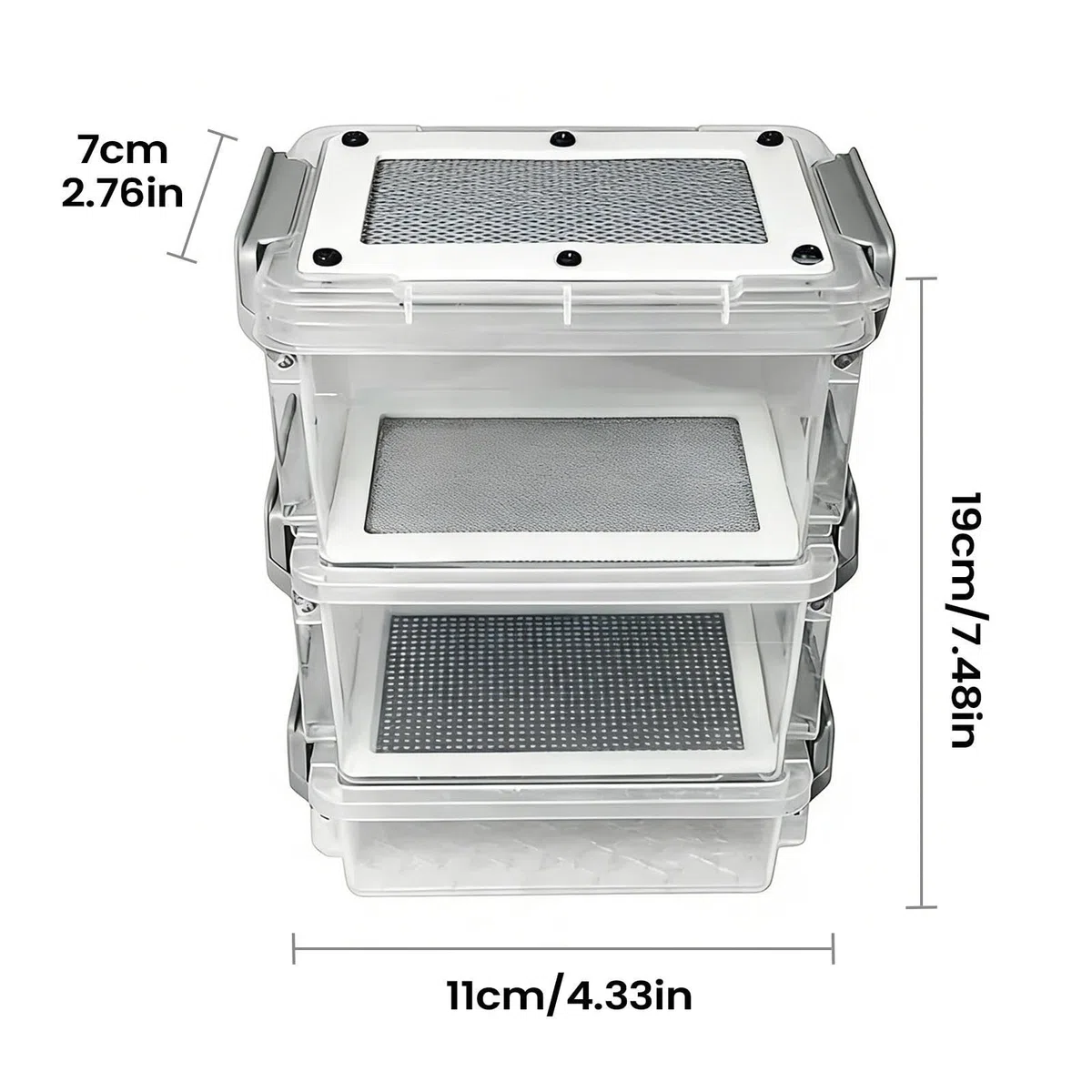 Set di bachi da seta a 3 piani con mangiatoia, ideale per e bachi da seta, ideale per coltivatori amatoriali, allevatori e uso agricolo
