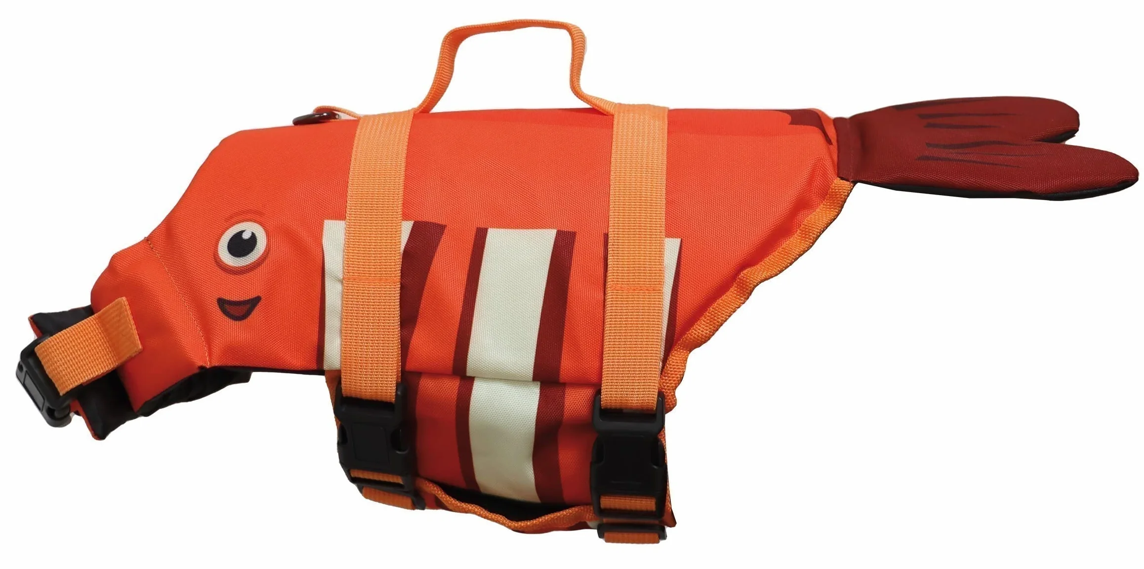 Croci Clownfish - Giubbotto di Salvataggio per Cani, giubbotto Salvagente per Animali Domestici, Salvagente Gilet con Manico per Cani - Pesce Pagliaccio, 35 CM