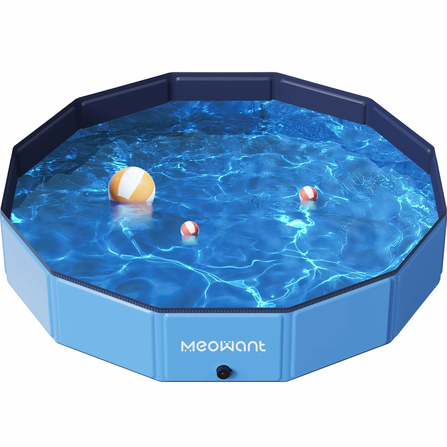 Meowant Piscina per Cani, PP piscina per cani pieghevole e portatile per cani, 2025 Nuovo vasca da bagno per cani, Vasca per animali adatta a cani di grossa taglia XL(160×30cm)