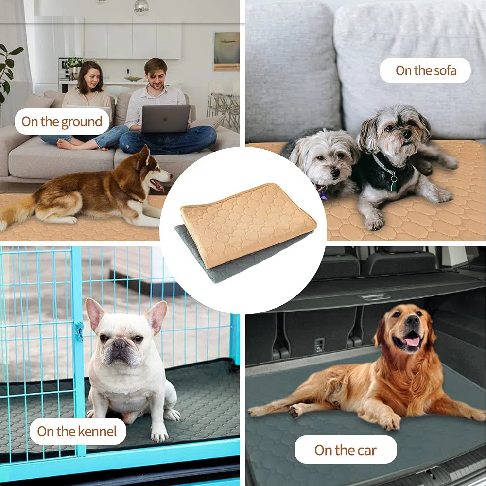 Tappetini Igienici per Cani,Super Tappetini Lavabile Assorbenti Cane,Traversina Lavabile per Cani,Riutilizzabile Tappetini Cane Adatto a Cani e Gatti(1 PZ 150x90 cm) XL-Grigio