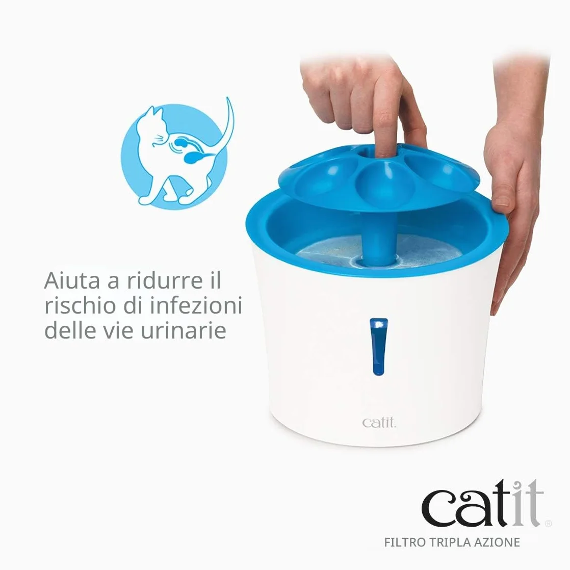 Catit Triple Action Filter per Flower Fountain Set da 12