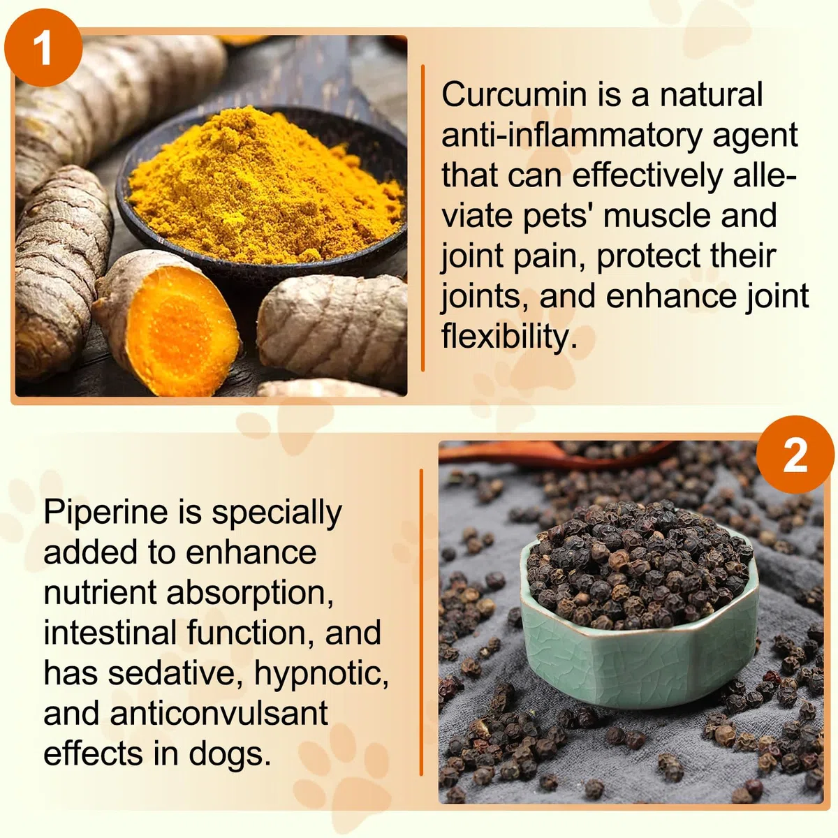 Curcumina per Cani 180 Compresse - Integratore Articolazioni Antinfiammatorio con Piperina, Antiossidante Naturale per Digestione e Fegato - Alta Biodisponibilità, Senza Additivi