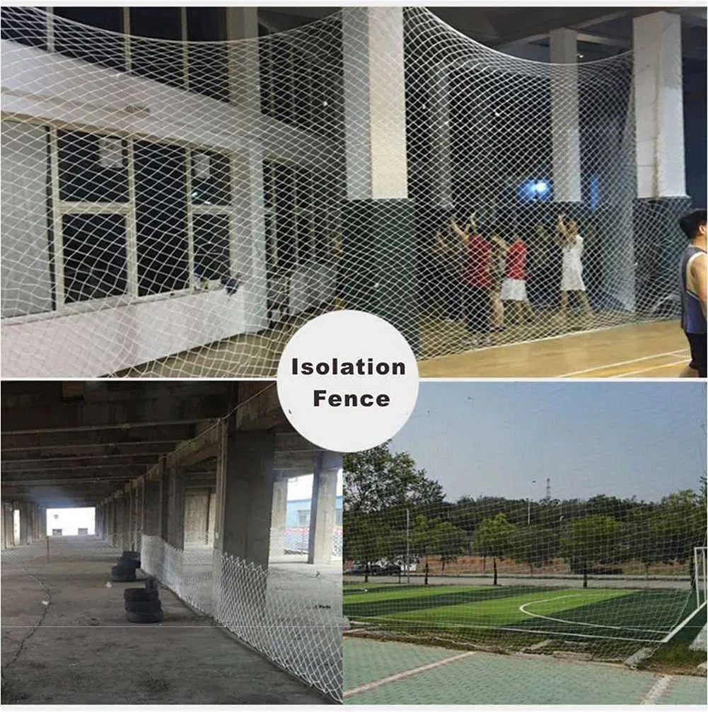 Rete di Sicurezza Rete in Nylon Bianco per Stadio Campo da Calcio all'aperto Campo da Pallacanestro Campo da Golf Rete Protettiva per Isolamento barriera