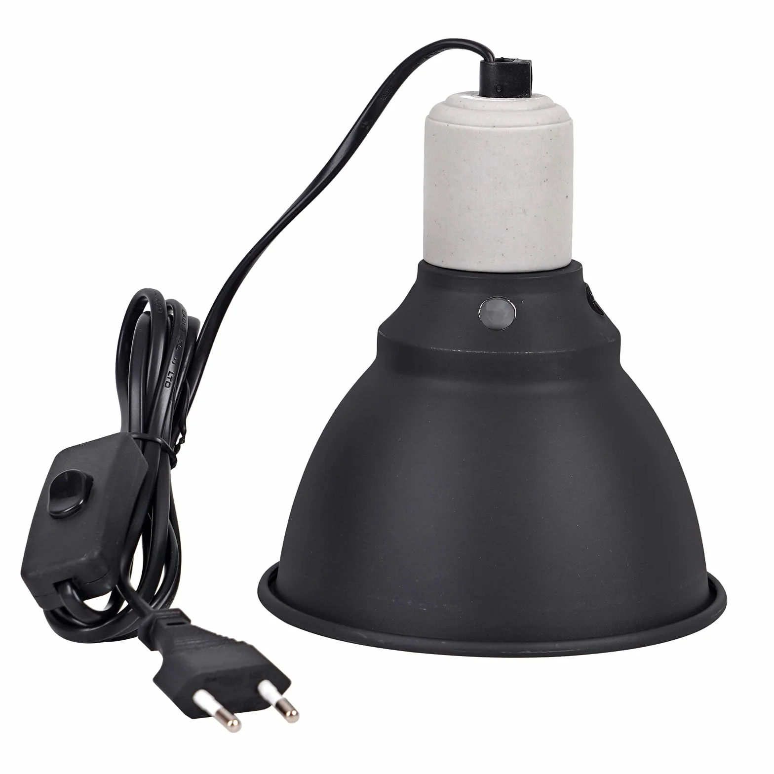 Supporto per lampada riscaldante E27 Cupola profonda Clip 5,5 pollici Riscaldatore tartaruga Serbatoio rettili Protezione in rete