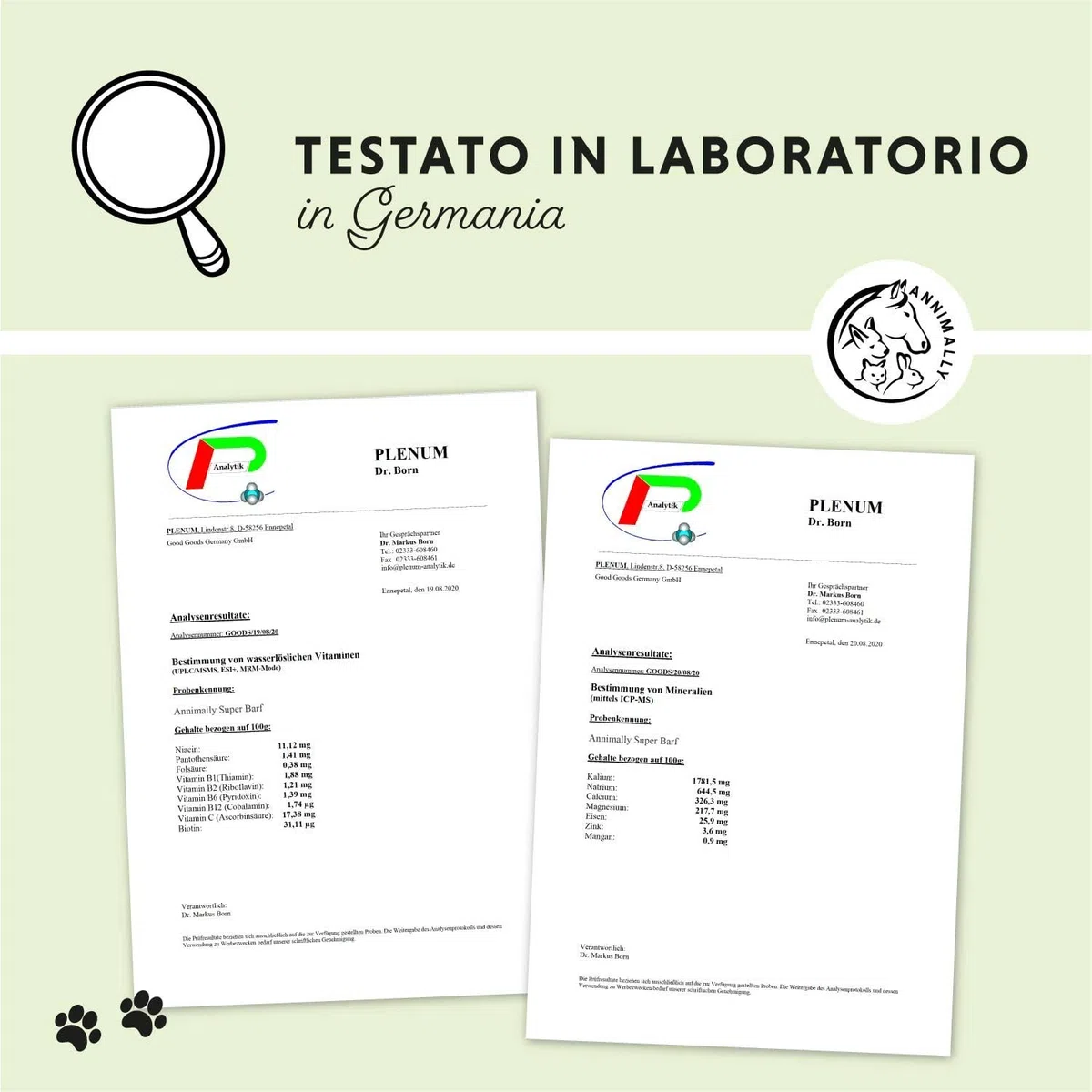 Barf Polvere Aggiuntiva per Cani 1 kg, Barf Complete Mix di Vitamine e Minerali per un'ottimale apporto di nutrienti - Integratore di Minerali per Cani con Verdure, Frutta e Vitamine