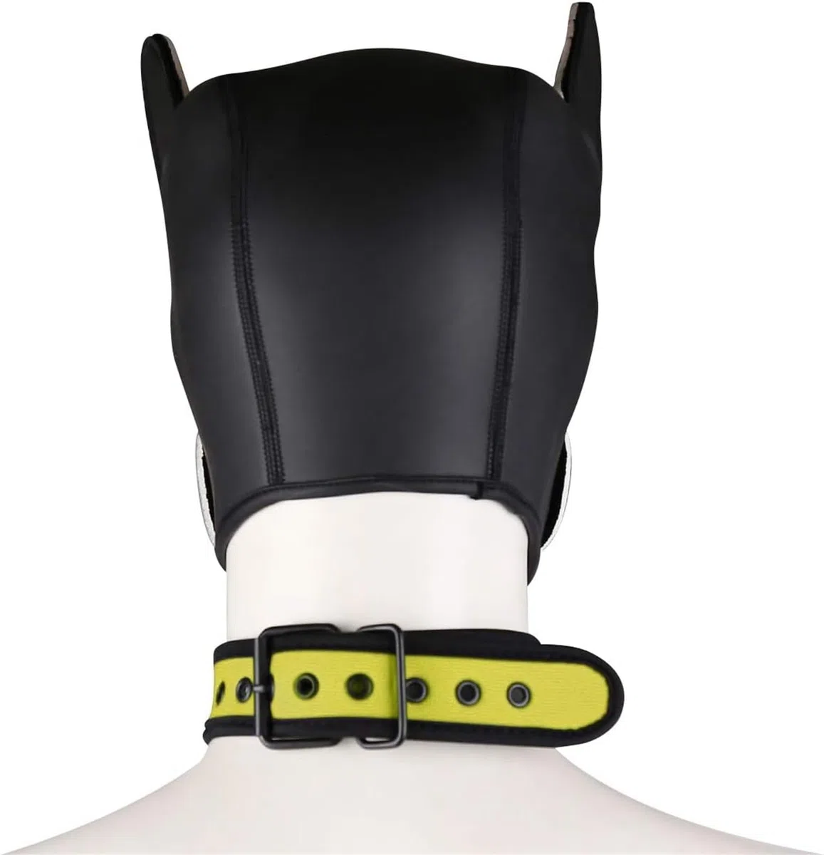 Maschera in neoprene per cucciolo con colletto, rimovibile, per cosplay e cuccioli, maschera per Halloween, costume da festa