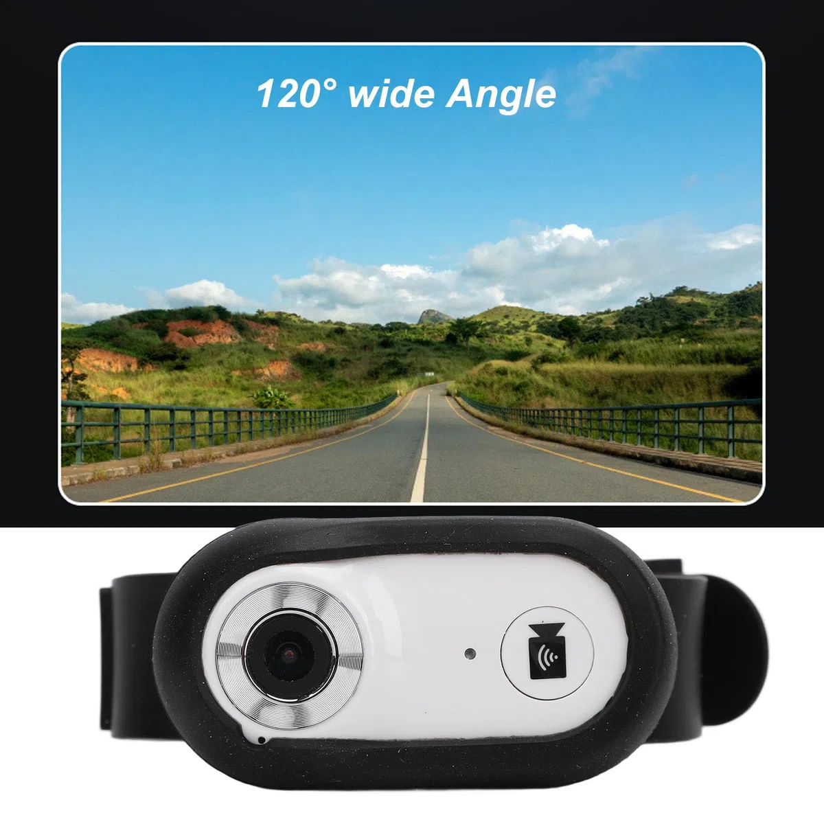 Telecamera per Collare per Gatti, Registrazione Video di Immagini HD Grandangolare da 120°, Localizzazione Cani, Collare Magnetico, Supporta Schede Fino a 256 GB per Avventure
