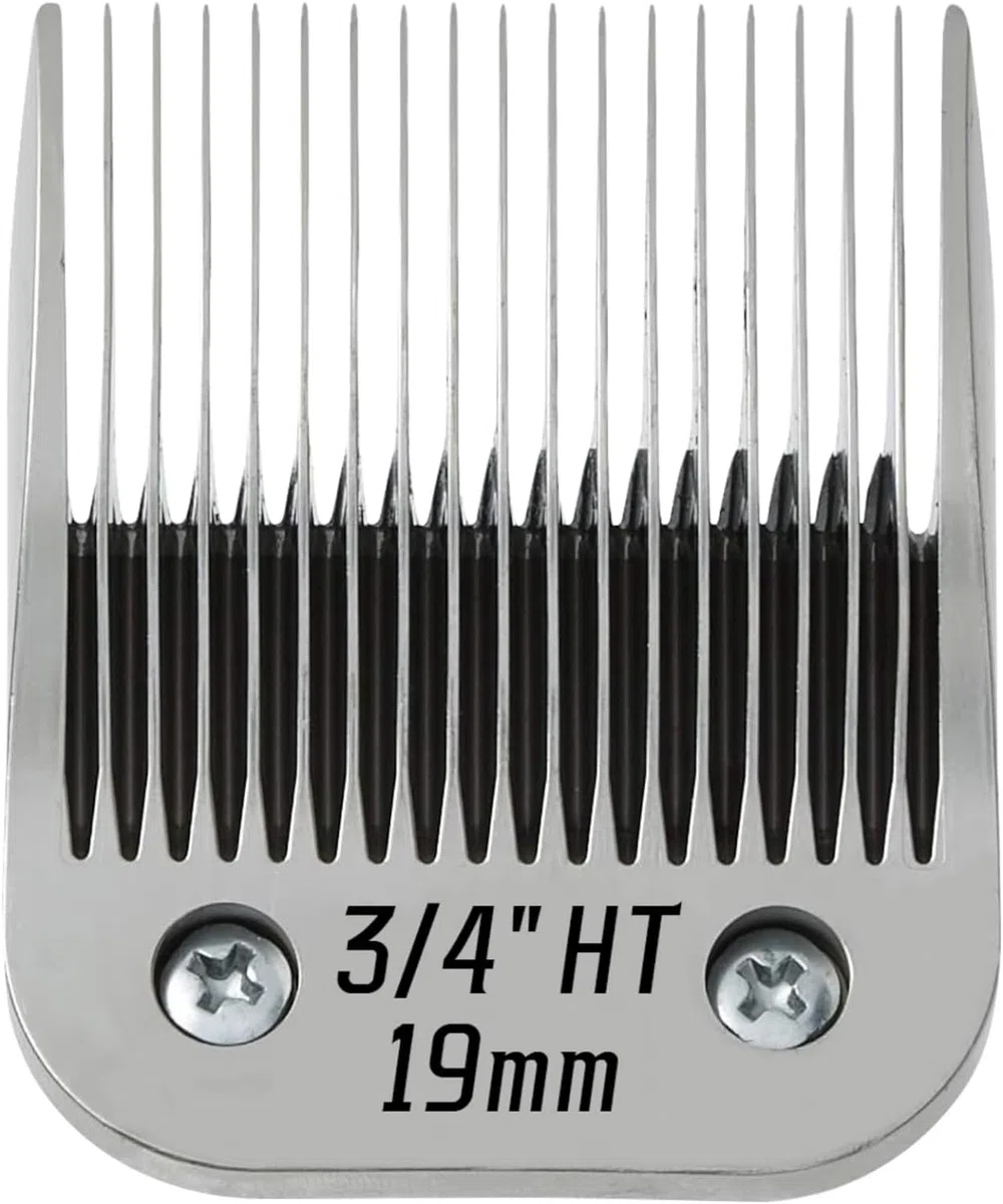 Lame per toelettatura cani compatibili con tosatrici Ainds, Oster A5, Wahl KM-10 e altre serie (3/4" HT 19 mm, 1 pezzo)
