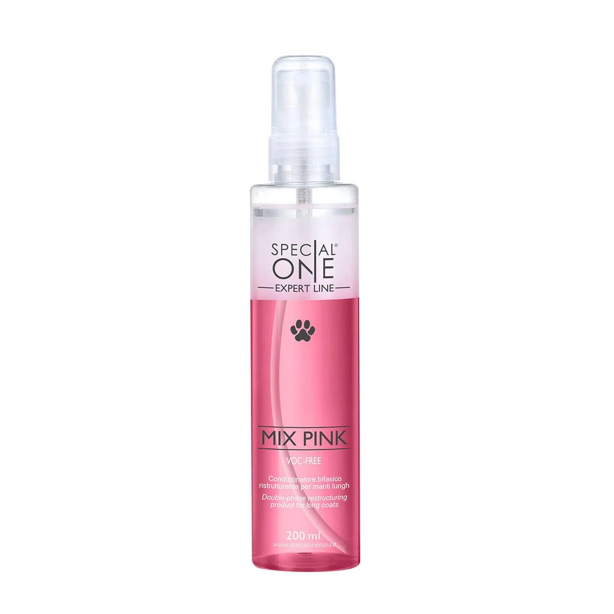 SPECIAL ONE - MIX PINK Condizionatore Bifasico Professionale - Ristrutturante Intensivo con Oli Naturali - Per Manto Setoso, Lucido e Protetto - Nutre in Profondità e Dona Brillantezza - 200 ml