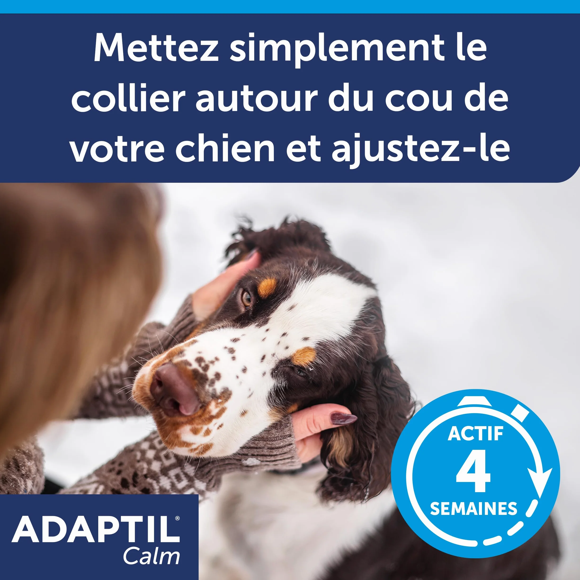 ADAPTIL Calm - Collare Antistress per Cani di Taglia Medio-Grande, Circonferenza Collo Fino a 62,5 cm