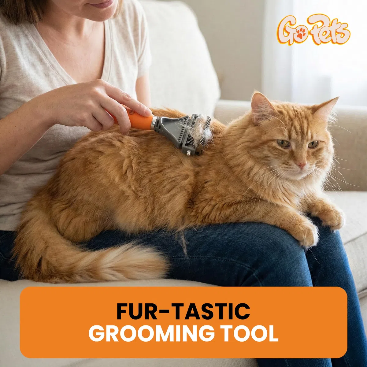 GoPets Pettine con rastrello professionale a 2 lati, per cani e gatti