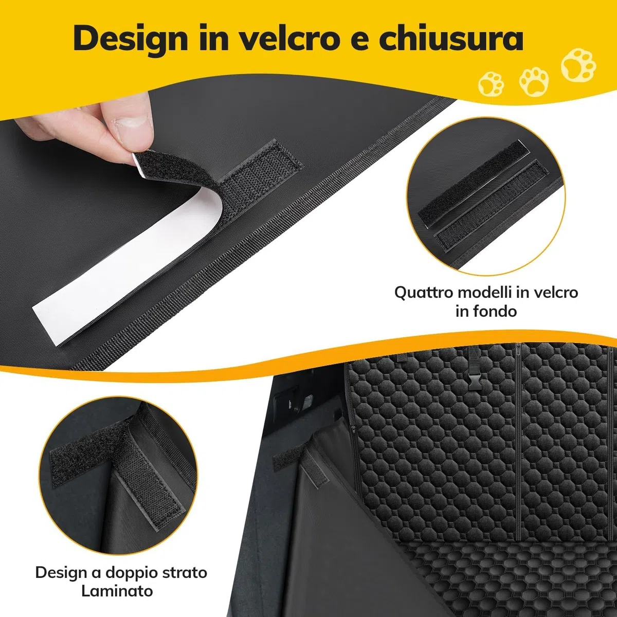 Taygeer Telo Auto per Cani, Universale Telo Bagagliaio Auto per Cani Antiscivolo Impermeabile Resistente ai Graffi