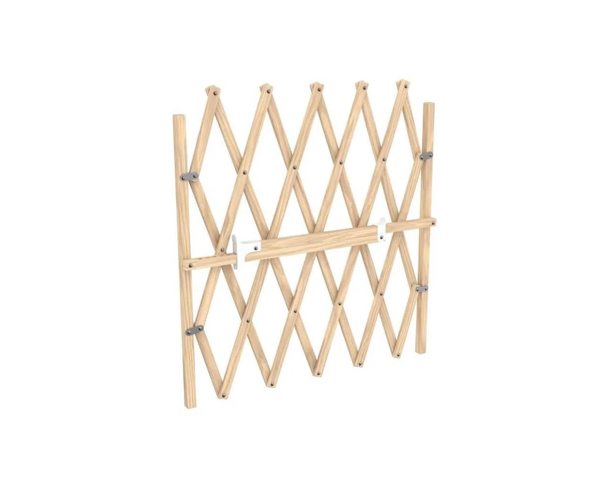 Barriere bois animaux - NORDLINGER PRO - Press'Fix - Extensible 0,65-1,04m - Sans perçage - Pression