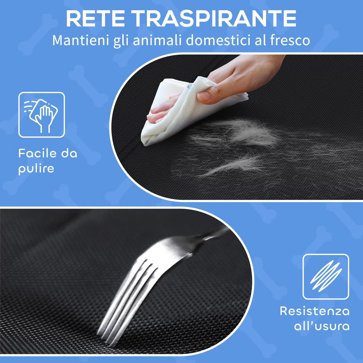 PawHut Lettino per Cani Rialzato, Letto da Campeggio per Cani e Gatti con Poggiatesta, Tessuto Traspirante Texteline, per Interno ed Esterno, 91x69x29 cm, Nero