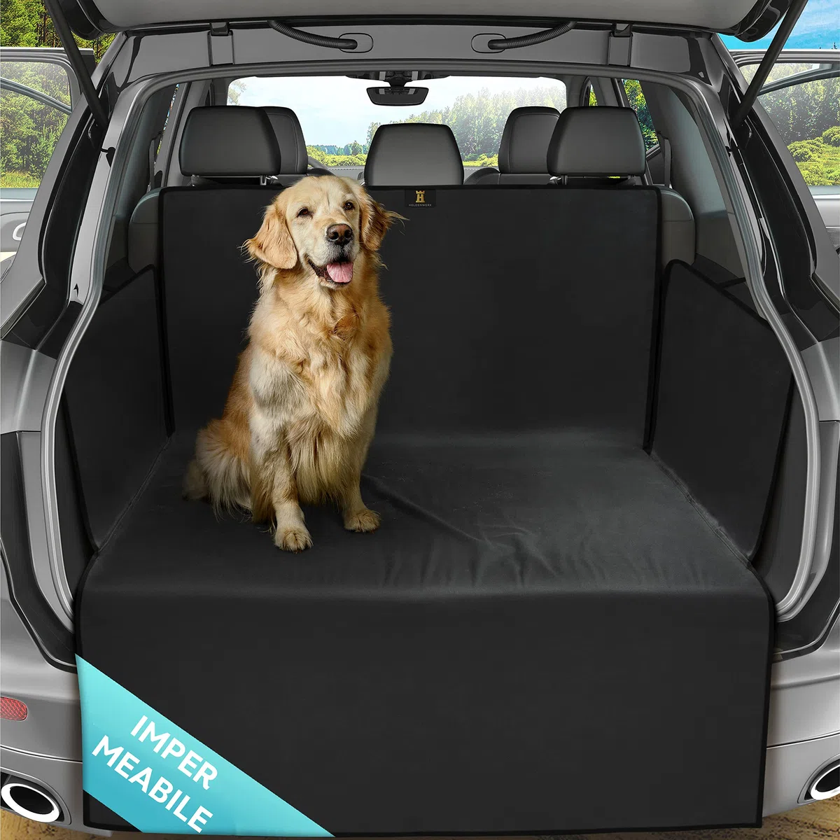 Heldenwerk Protezione universale per bagagliaio di Ideal for Dogs, vano portabagagli con protezione per paraurti, montaggio rapido