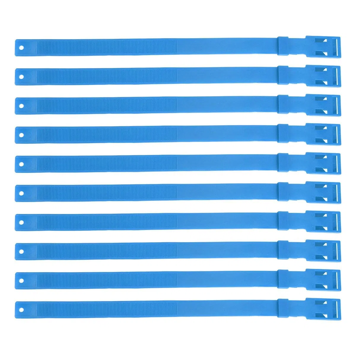 Set di 10 Collari per Pecore e Capre in PU, Regolabili con Campanello in Bronzo, Accessori per Piccoli Animali da Fattoria, Blu