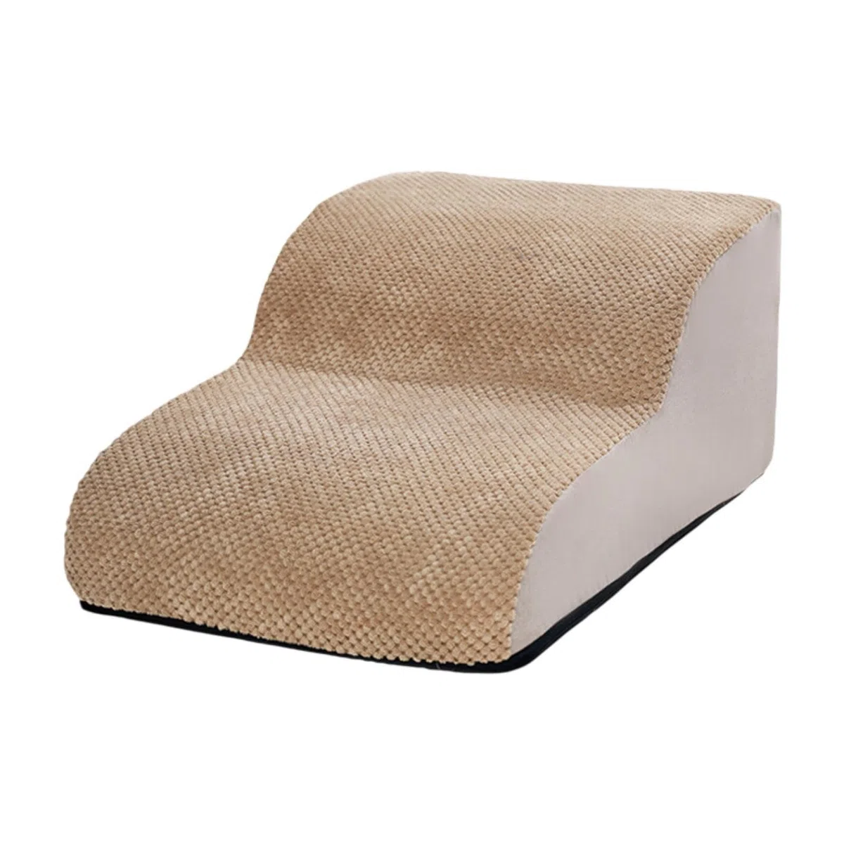 Scaletta per Cani, Gradini per Animali Domestici, Rampa per Cani, Scaletta per Animali Domestici Realizzata in Tessuto di Facile Manutenzione E Base a, Beige