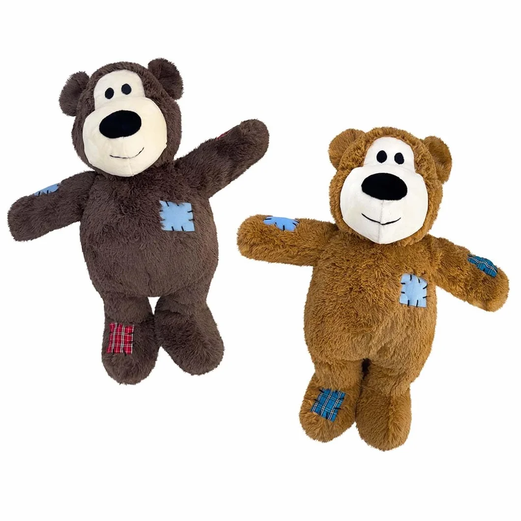 KONG Wild Knots Jumbo Bear - Giocattolo per cani, colori assortiti