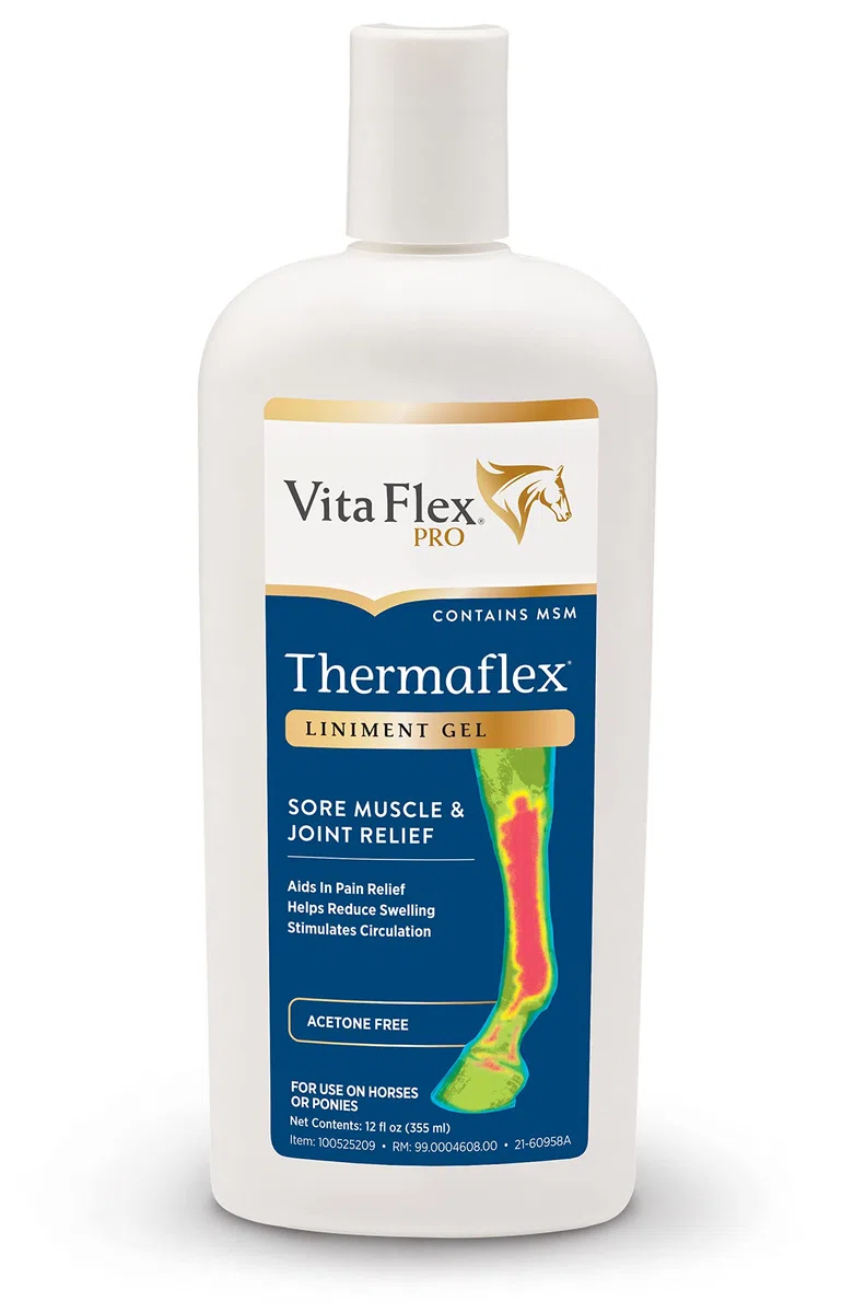 Thermaflex Liniment Gel 12 ounce Muscle and Joint Pain Relief for Horses