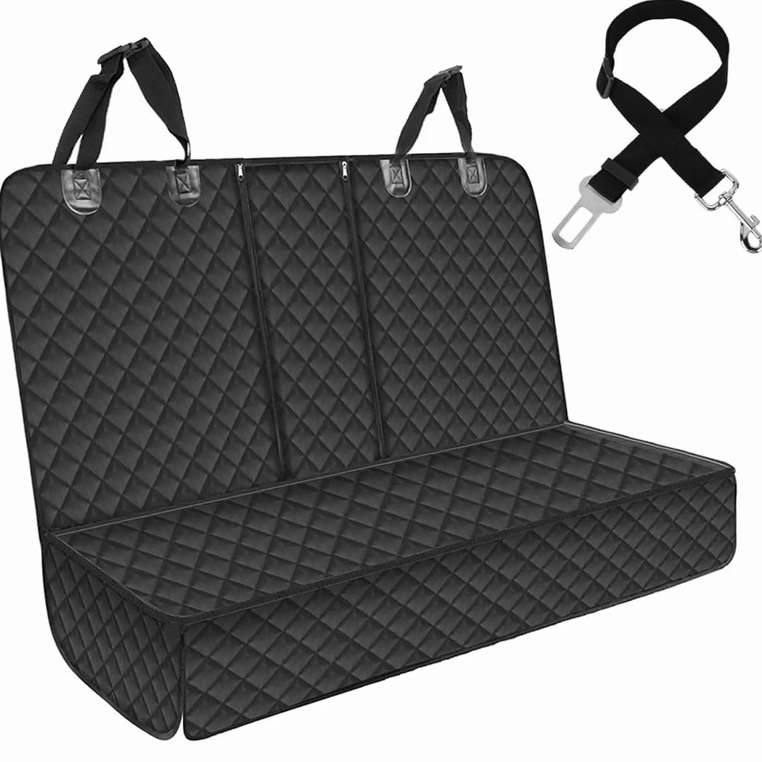 Coperta per cani, per auto, per il sedile posteriore, impermeabile, con cintura di sicurezza per tutte le auto, minivan, SUV