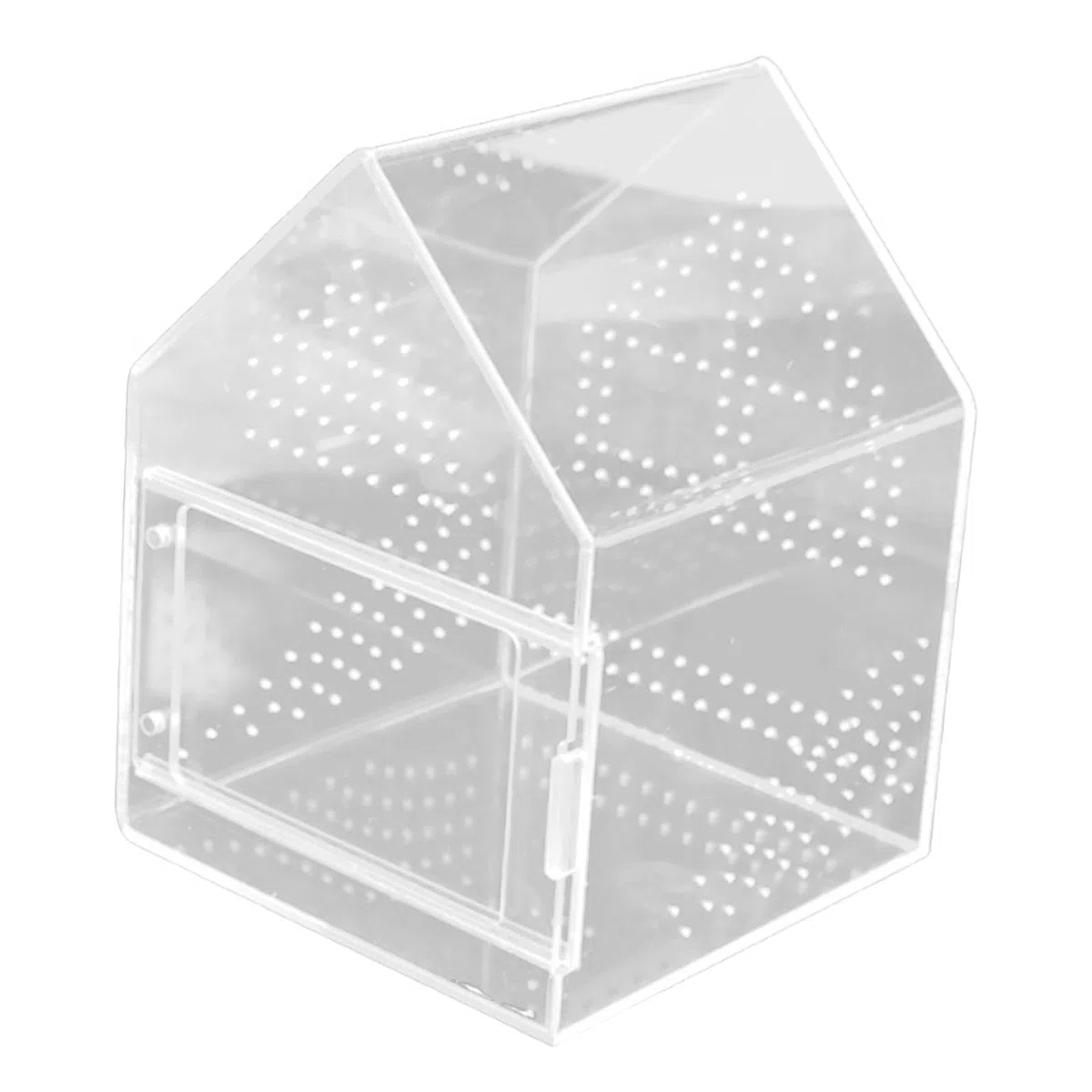 Terrario per Ragni Saltatori Scatola di Alimentazione Habitat in Miniatura Casetta per Scorpioni Custodia per Mantidi Leggero E Resistente Agli Urti, 17 Cm X 17 Cm X 22