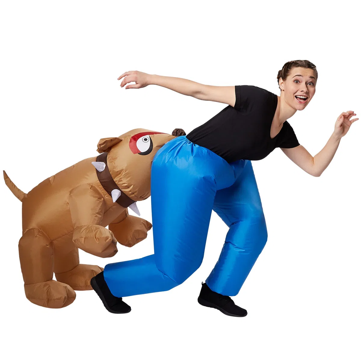tectake dressforfun Costume autogonfiabile da Cane Unisex | Gonfiabile in pochi Secondi | Massima libertà di Movimento | Alimentazione a Batteria