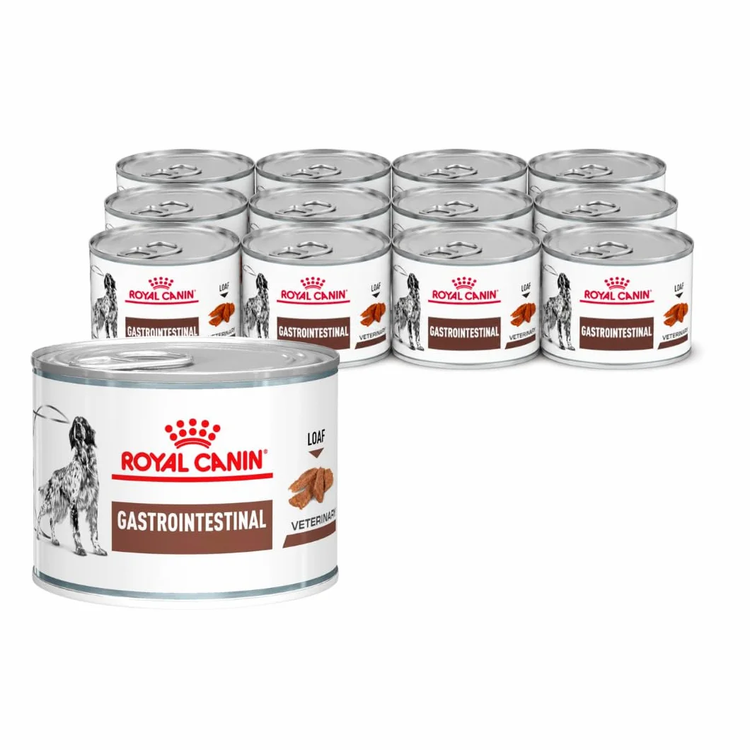 ROYAL CANIN Veterinary Gastrointestinale Mousse | 12 x 200 g | Alimento dietetico completo per cani adulti | per il supporto digestivo | ad alto contenuto energetico