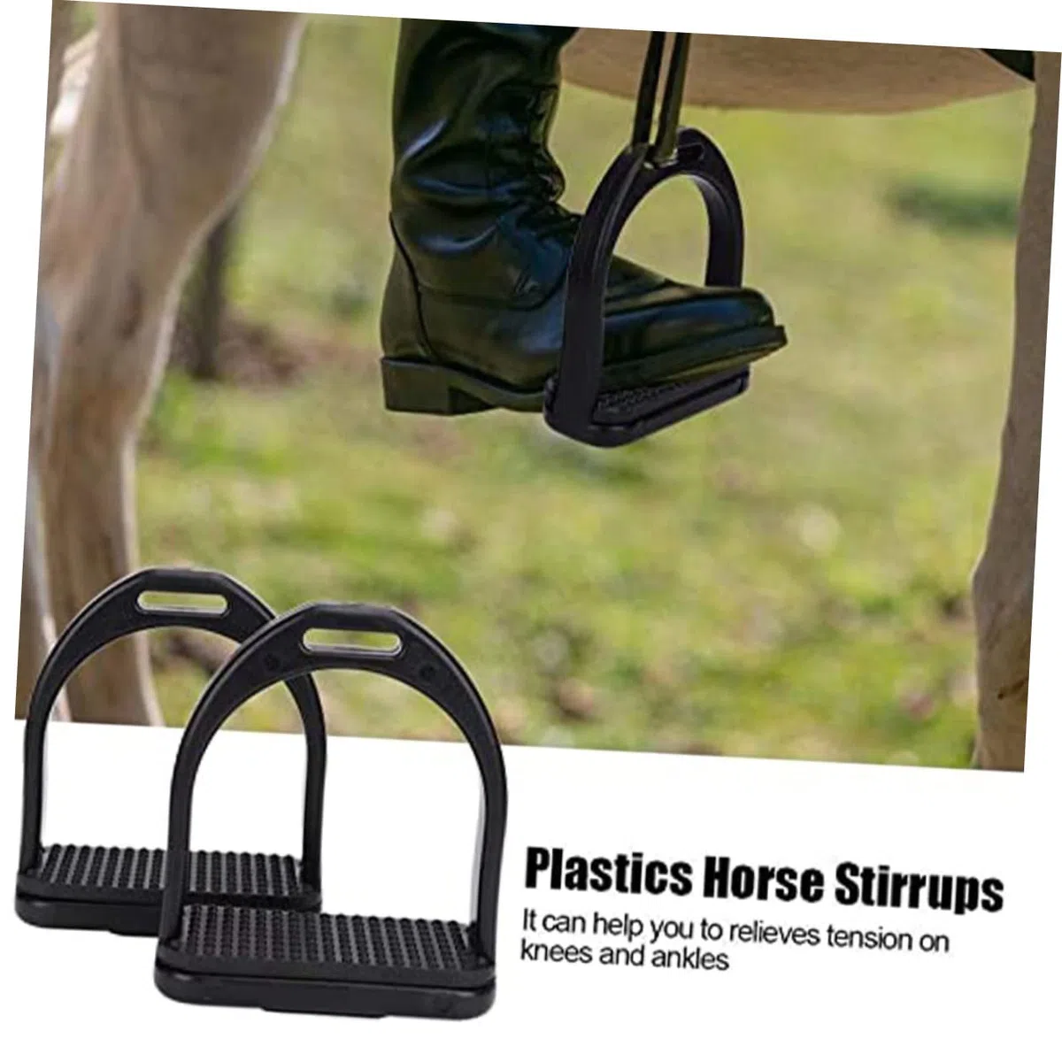 VICASKY Staffe Equestri Professionali in Acciaio Inossidabile Per Sella Inglese - Set Di 2 Pezzi - Resistente e Leggera Ideale Per Cavalieri Esperti e Principianti