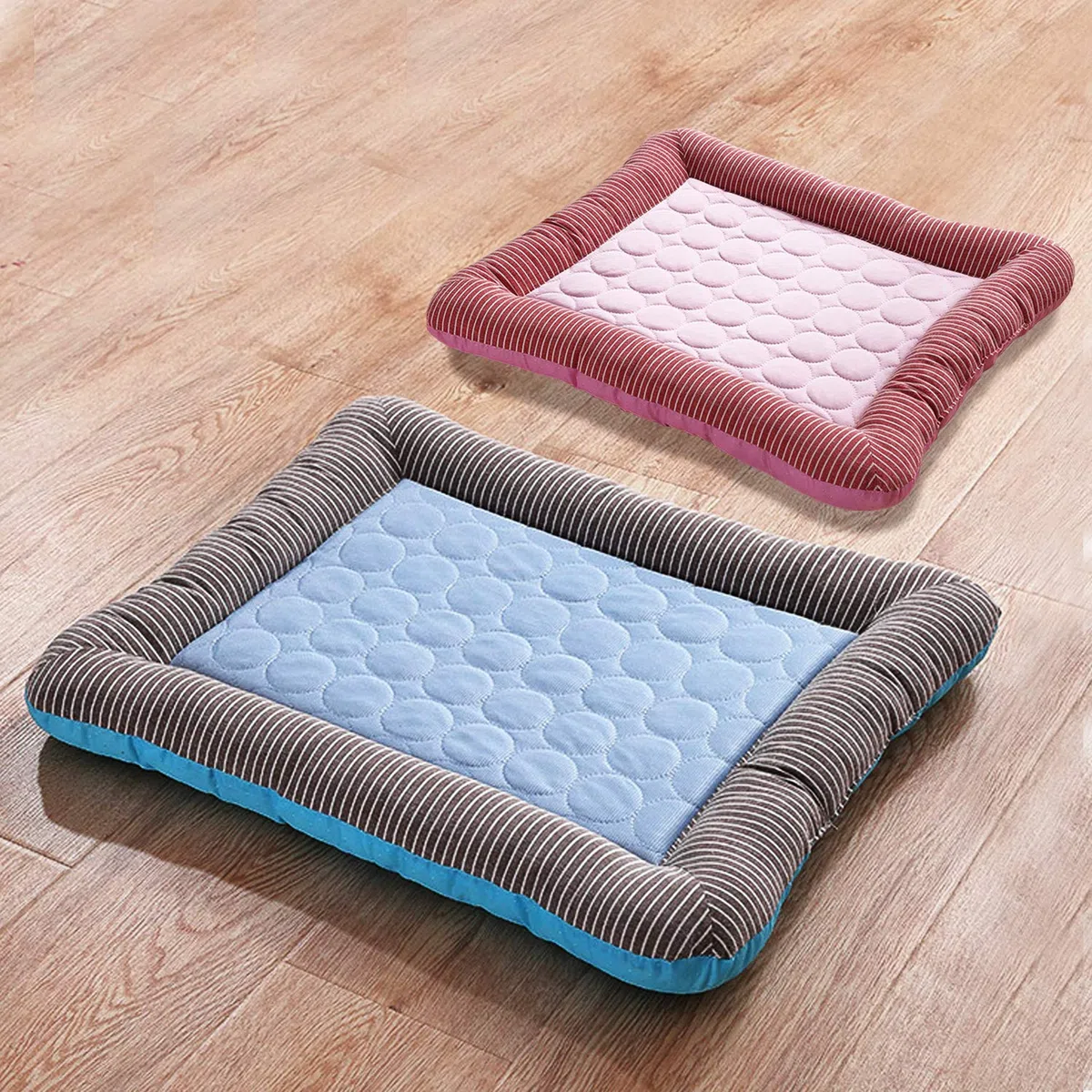 Petcute Letto con cuscino rinfrescante per cani, gatti, cuccioli, gattini, tappetino rinfrescante per animali domestici, coperta fresca, cuccia per cani, materiale in seta ghiacciata, morbida per
