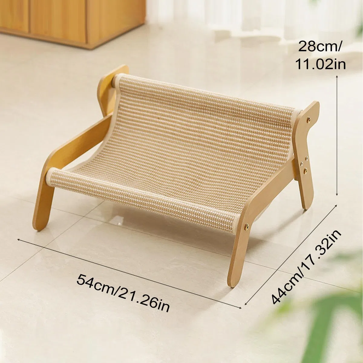 Divano tiragraffi per gatti per tutte le stagioni, rivestito in sisal, resistente ai graffi, con tappetino rinfrescante, design multifunzionale, per atrii, balconi e sale attività per gatti