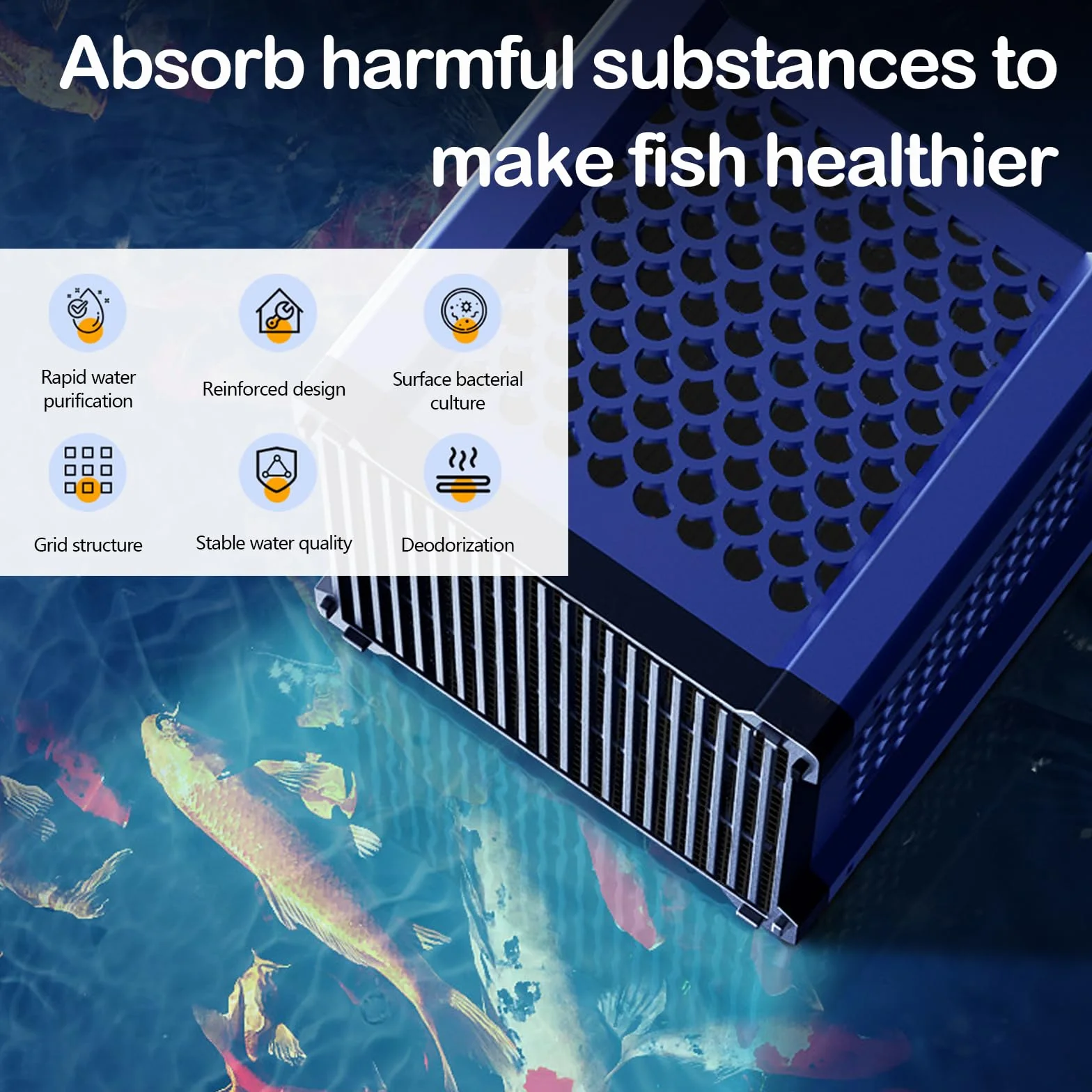 Set di 2 Cubetti Filtranti a Carbone Attivo, per Abbeveratoi per Cavalli Acquario e Laghetti, Filtro per Purificazione di Contaminanti e Odori, Filtro a Carbone Attivo per Purificazione dell'acqua