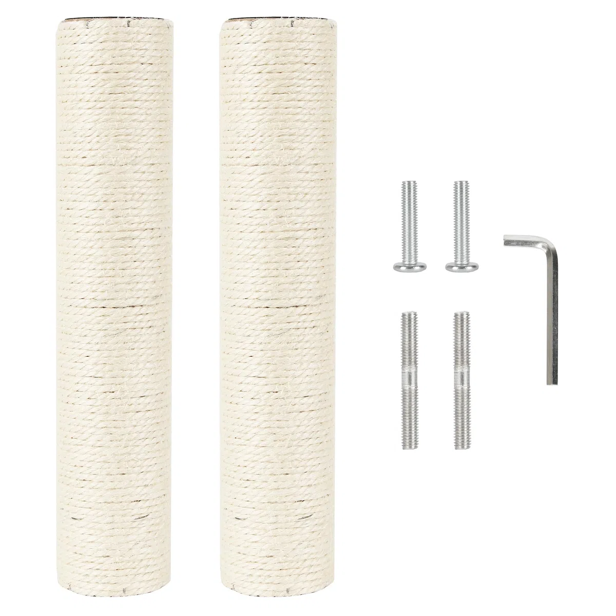 Albero tiragraffi di ricambio in sisal per gatti, diametro 7,4 cm (M8, 35 cm)