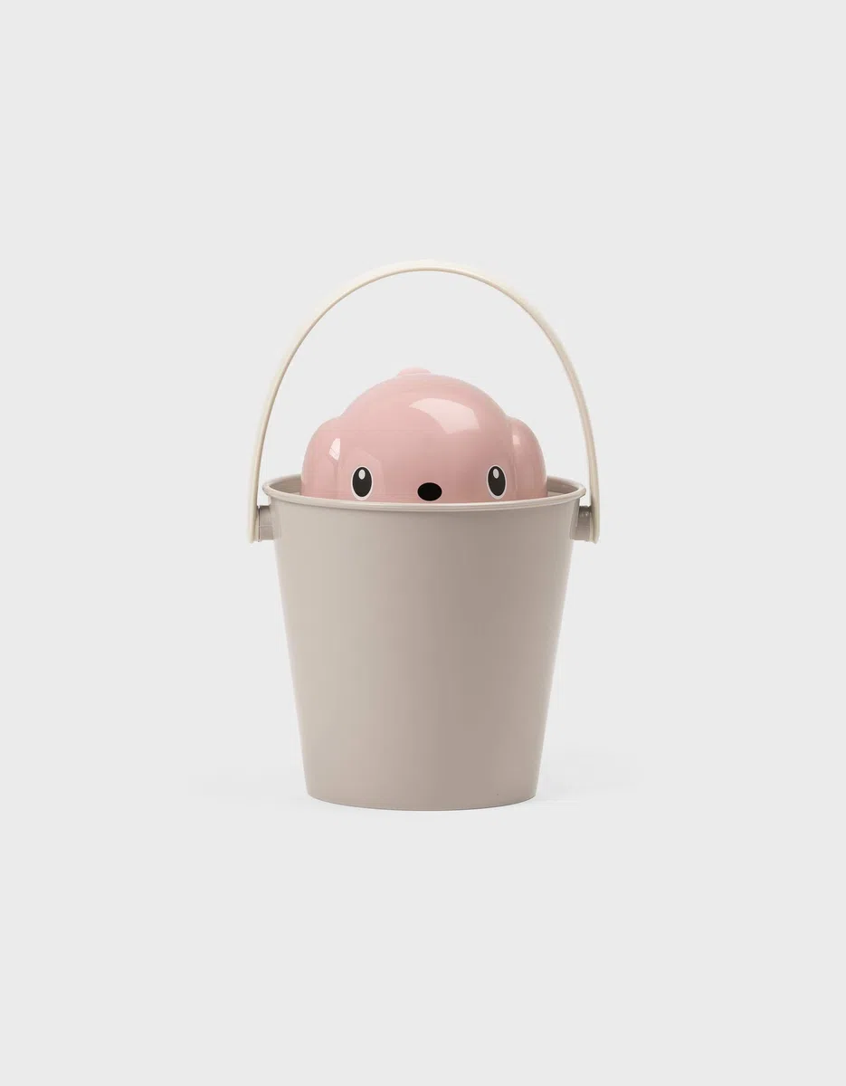 United Pets Crock Secchiello Porta Crocchette per Cani| Contenitore per alimenti secchi per animali domestici con coperchio e paletta | Capienza: 2 kg | Rosa | Made in Italy |by Stefano Giovannoni