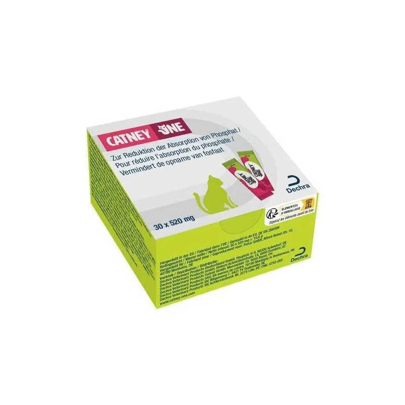 CATNEY ONE 30x250mg, mangime complementare per ridurre l'assorbimento di fosfato nei gatti