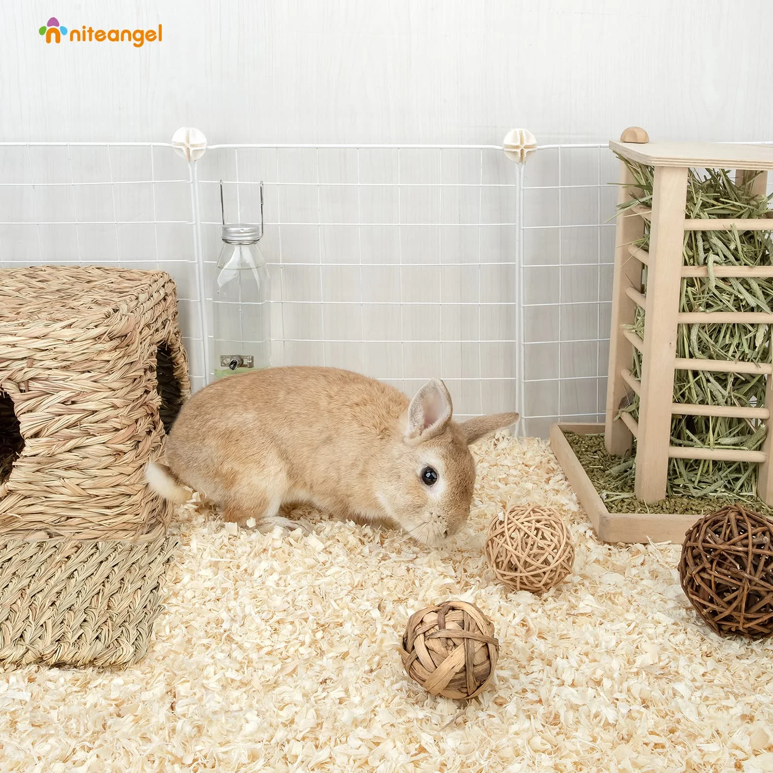 Niteangel® Aspen - Biancheria da Letto per criceti Nani siriani, gerbilli, Topi, Degu, Conigli, porcellini d'India, cincillà, Riccio o Altri Piccoli Animali Domestici (30L - 8mm)