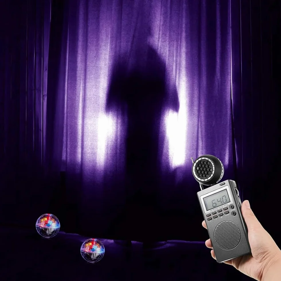 Kit di Attrezzature per Spirit Box con 2 LED Cat Ball e 1 Altoparlante Spirit Box. Kit di Attrezzature Paranormali per la Casa, L'Ufficio e L'Aperto.
