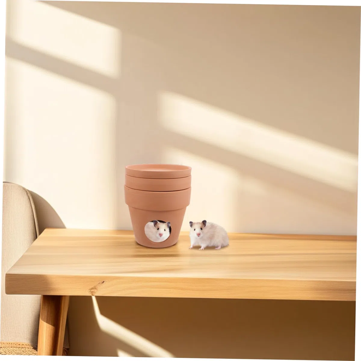 Rifugio in Ceramica Per Criceti Casa Rinfrescante Per Piccoli Animali Nido Estivo Portatile Casetta Per Criceti E Cincillà Superficie Liscia Facilmente Risciacquabile