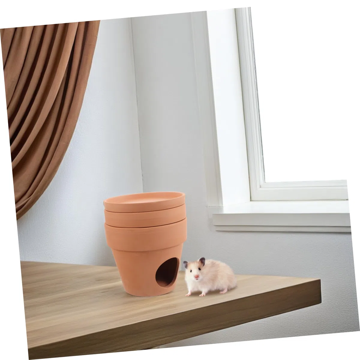 Rifugio in Ceramica Per Criceti Casa Rinfrescante Per Piccoli Animali Nido Estivo Portatile Casetta Per Criceti E Cincillà Superficie Liscia Facilmente Risciacquabile