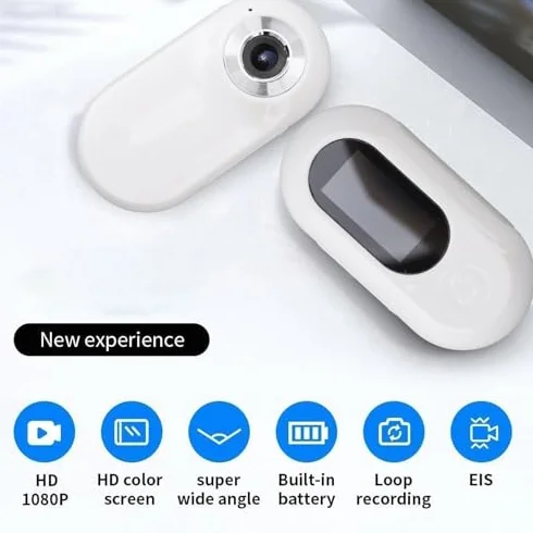 Collare per Gatti, Collare Localizzatore per Cani Grandangolare da 170°, Mini Videocamera Sportiva per Animali Domestici HD 1080P per Registrazioni Video, Videocamera per Piccoli