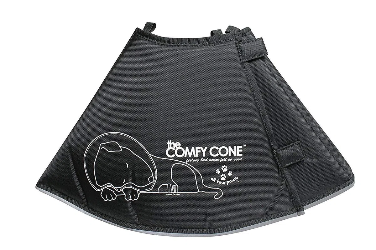 All Four Paws, The Comfy Cone, collare a cono per convalescenza, Nero, Small