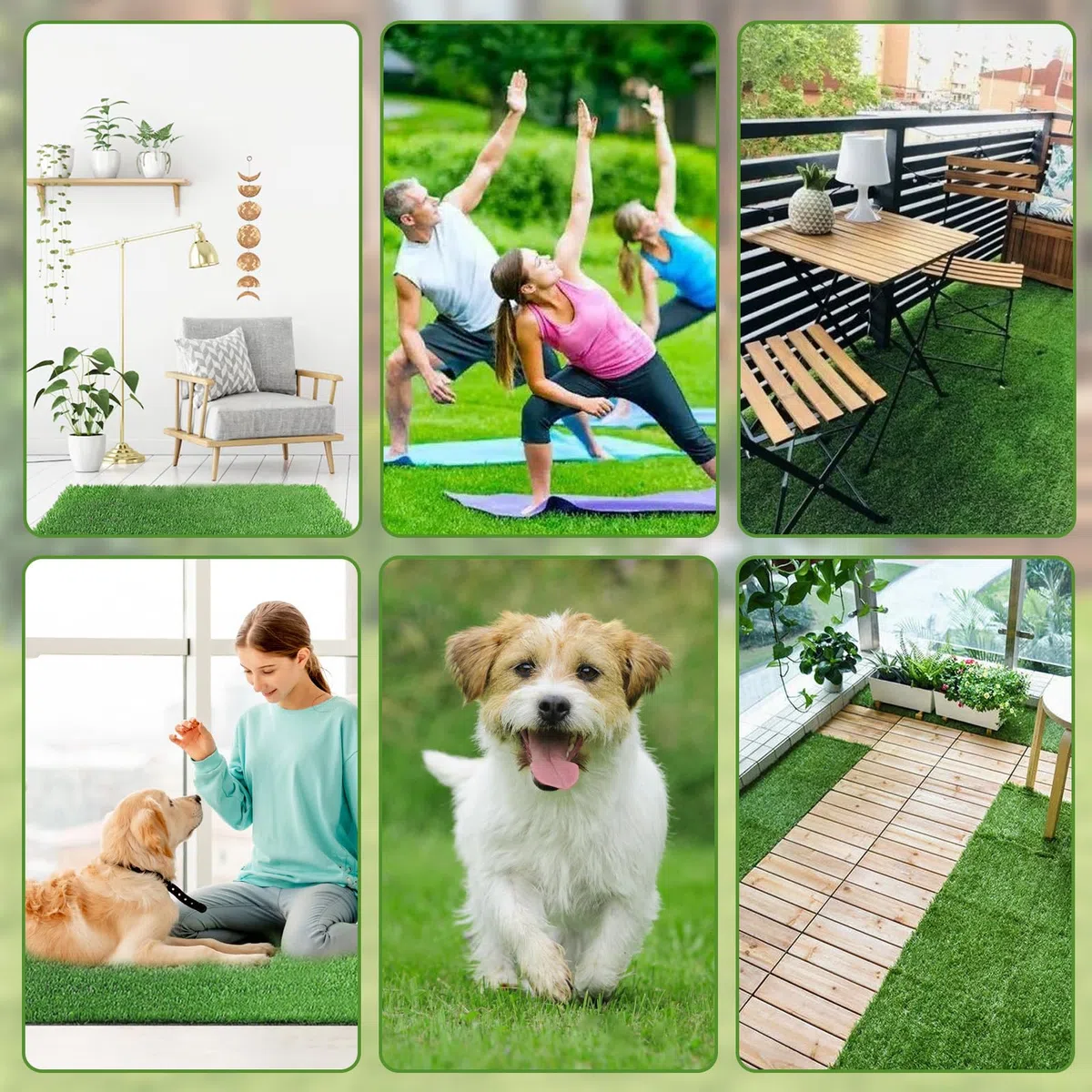MEETOZ 80 x 100 cm, tappeto erboso artificiale per cani, tappetino per pipì per addestramento professionale del cane, protezione del pavimento per cuccioli, vasino, ricambio per interni ed esterni