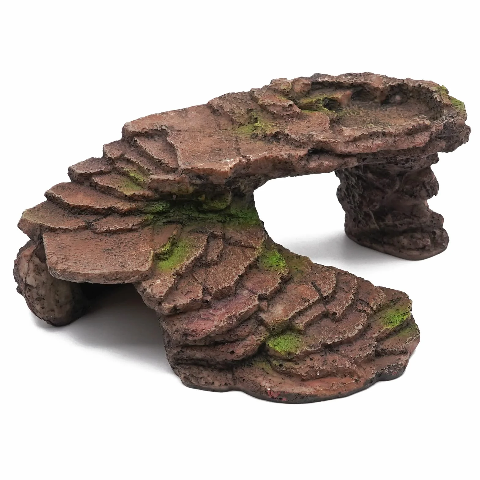 Piattaforma Tartarughe Acqua Grotta dei Rettili Geco Leopardino Grotta Salamandra Leopardo Geco Nascosto Rettile Grotta Drago Barbuto Rifugio Habitat Terrario Decorazione