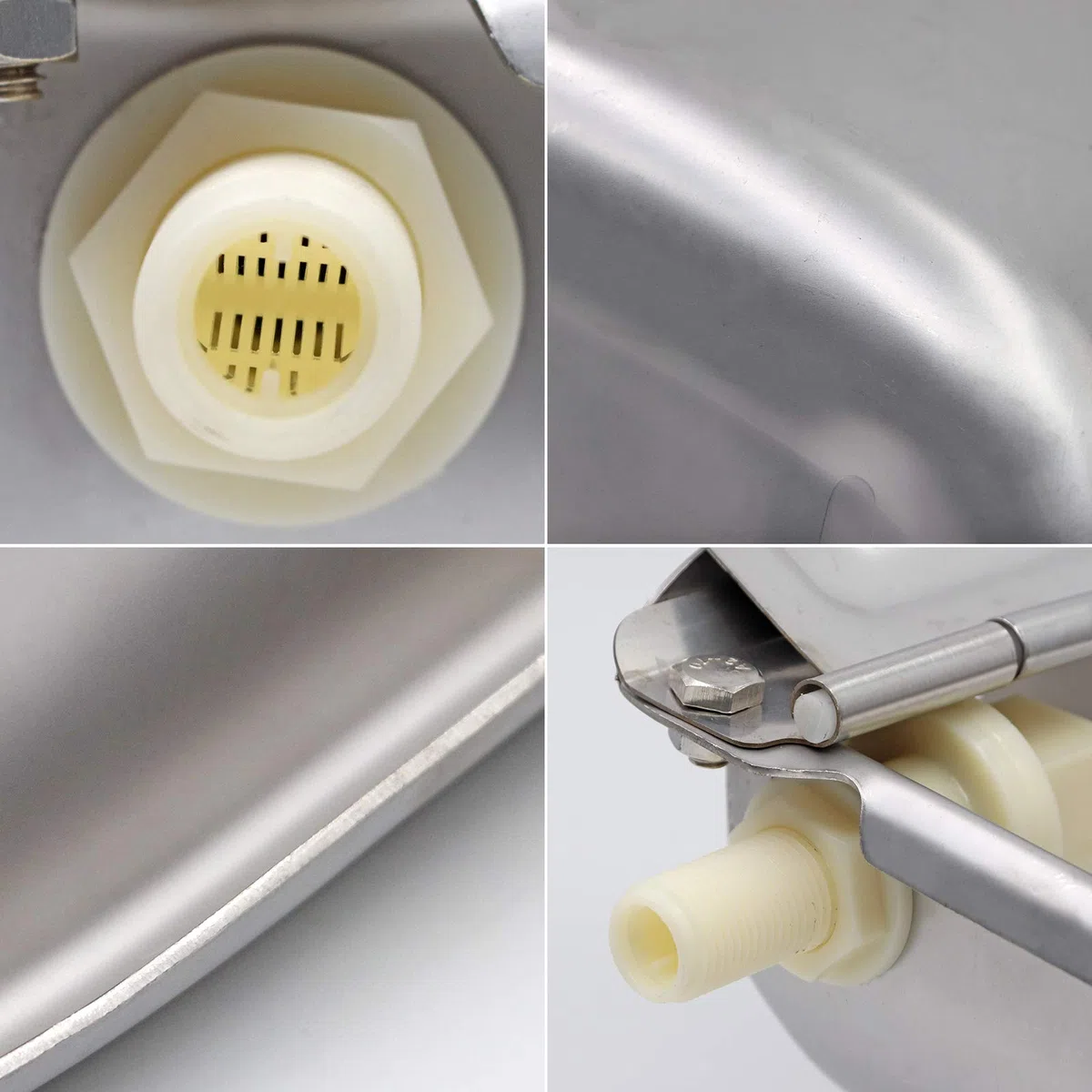 Abbeveratoio Automatico per Cani con 2 Valvole A Galleggiante Regolabili, Abbeveratoio per Bovini In Acciaio Inox per Bue, Cavallo, Capra, Pecora, Abbeveratoi Automatici per Polli