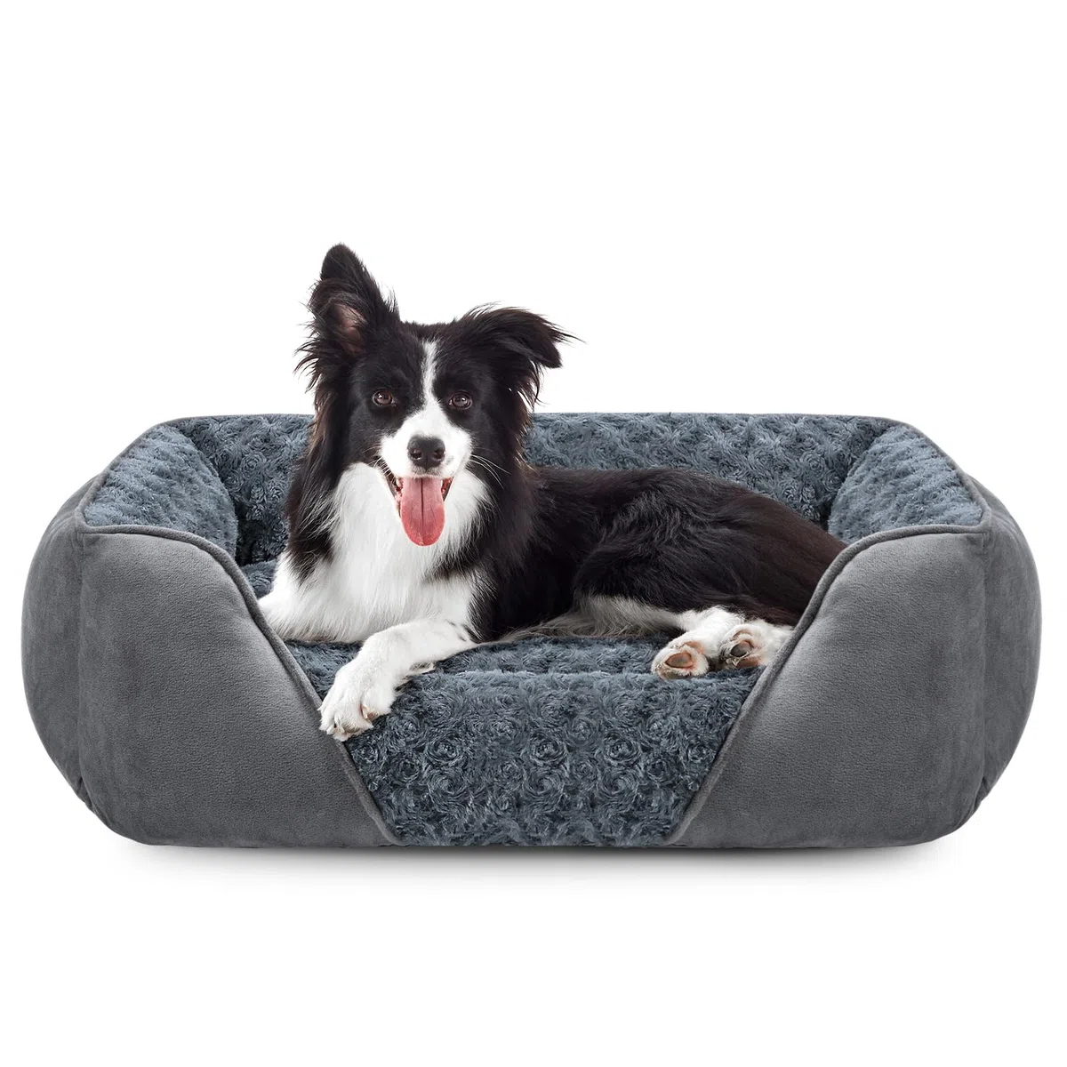 JOEJOY Cuccia Cane Interno Taglia Media e Grande, Cuccia per Cani Lavabile, Antiscivolo Anti-ansia Cuscino per Cani, Letto Cane Morbida Confortevole, 76x61x23cm