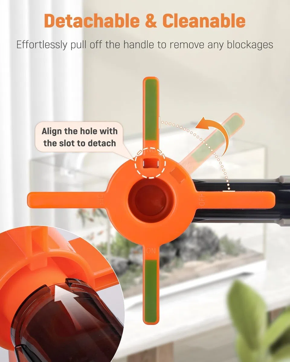 Pawfly Kit Cambio Acqua Acquario Sifone Pulitore Vasca con Tubo 1.4 M ed Estensibile Strumenti Pulizia Ghiaia Manuale per Sostituzione Acqua Lavaggio Sabbia e Manutenzione