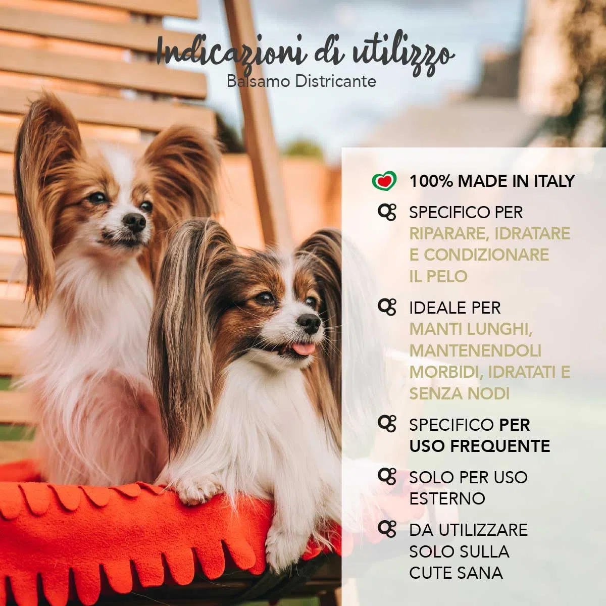 YUUP! - Balsamo districante pelo cane e gatto con Bamboo e fiori di Loto, 500 ml, per i manti più rovinati che necessitano di pettinabilità