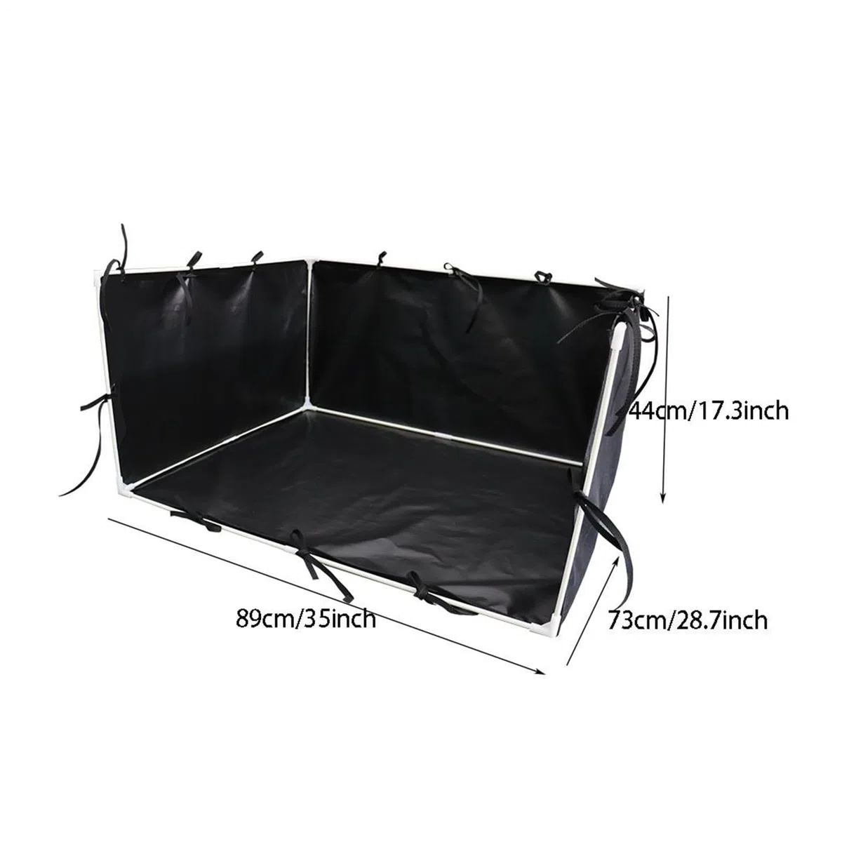 Supporto per pipì per cani, vassoio per vasino per cuccioli con bordo alto, supporto per pipì con pareti, robusto antiscivolo per addestramento del cane, per uso interno ed esterno, 89 x 73 x 44 cm