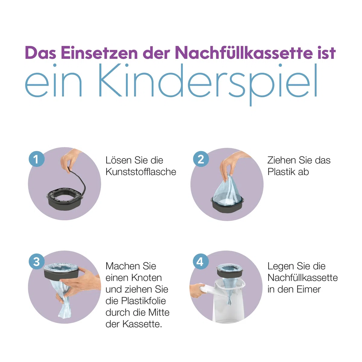 Litter Genie LitterLocker, confezione da 6 ricariche, pellicola speciale originale con barriera antiodore garantisce 100% protezione dagli odori, cassetta da 2 mesi